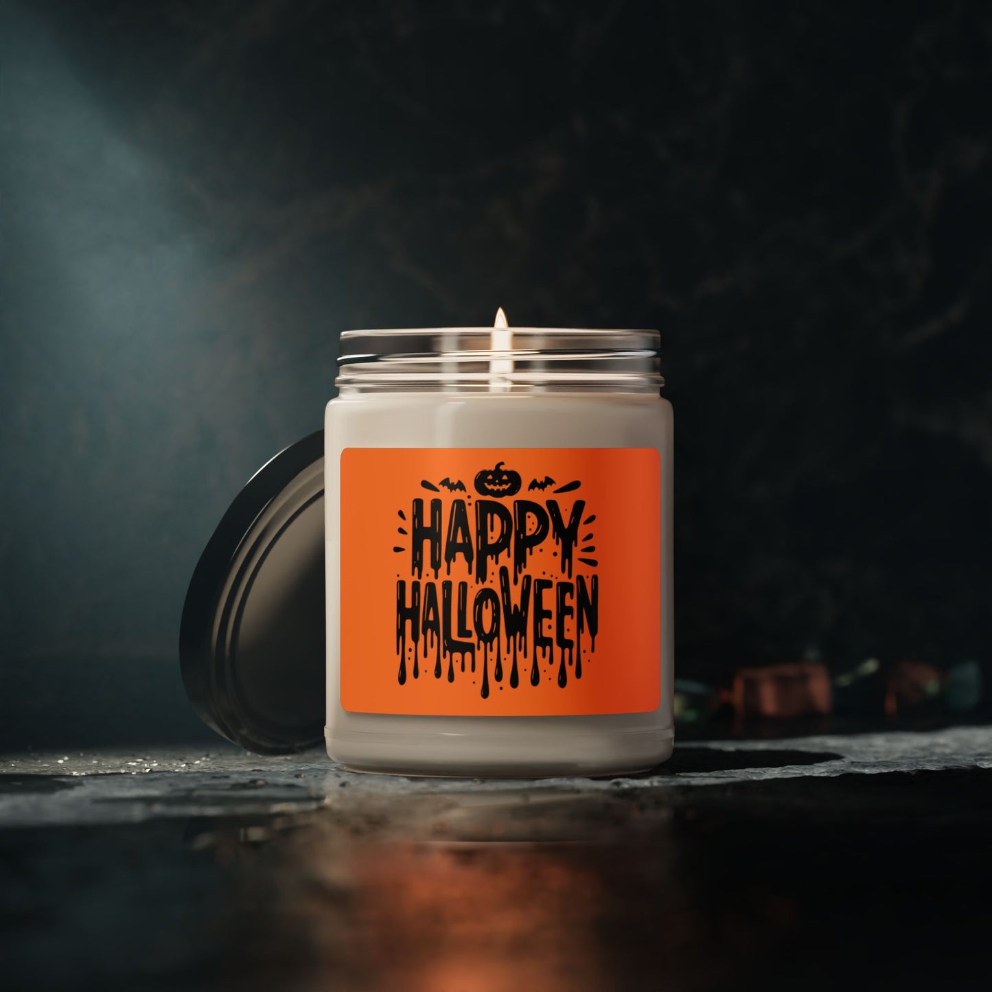 “Drippy Halloween” Scented Soy Candle 9 oz - Available in: Apple Harvest or Cinnamon Vanilla