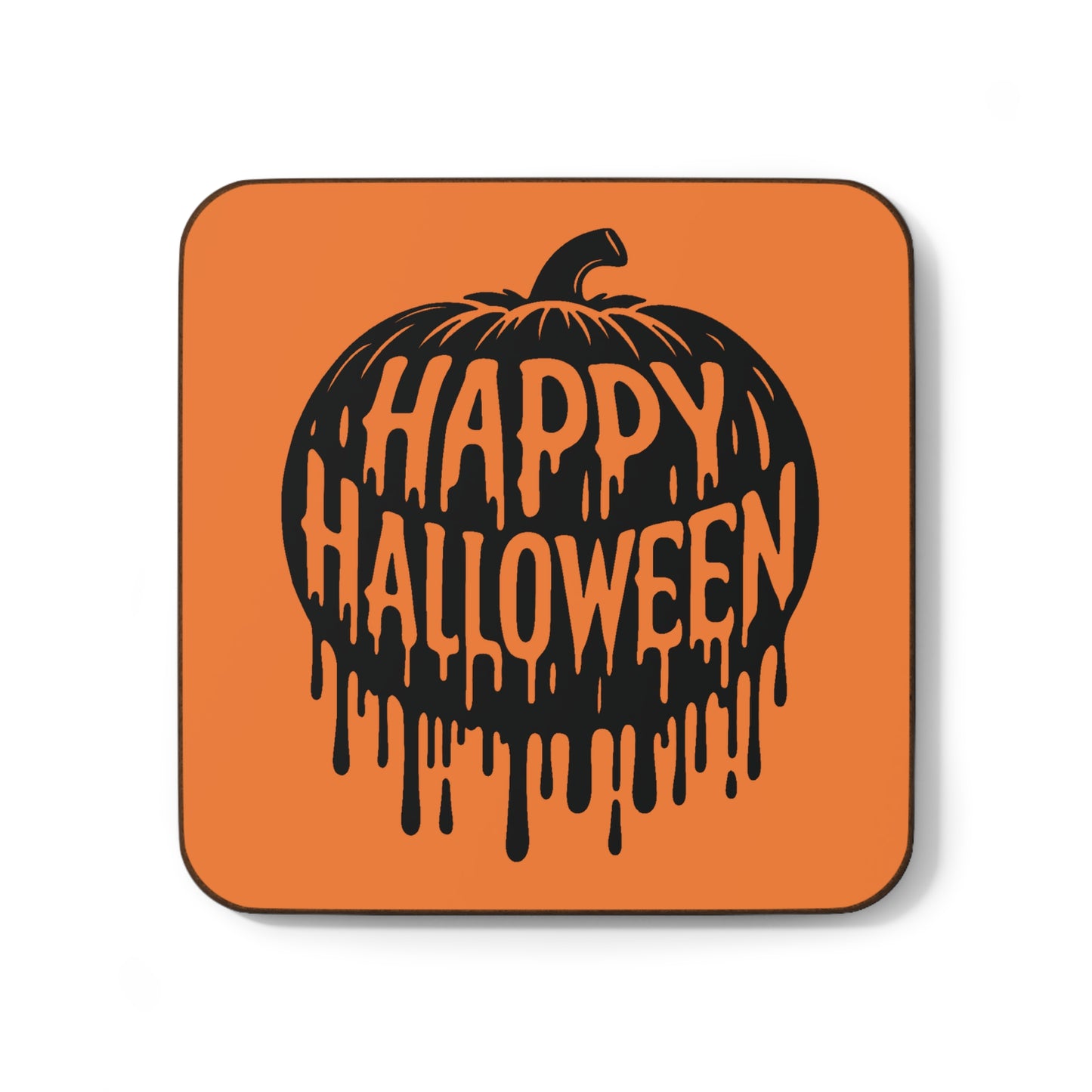 “Pumpkin Drip” Hardboard Back Coaster