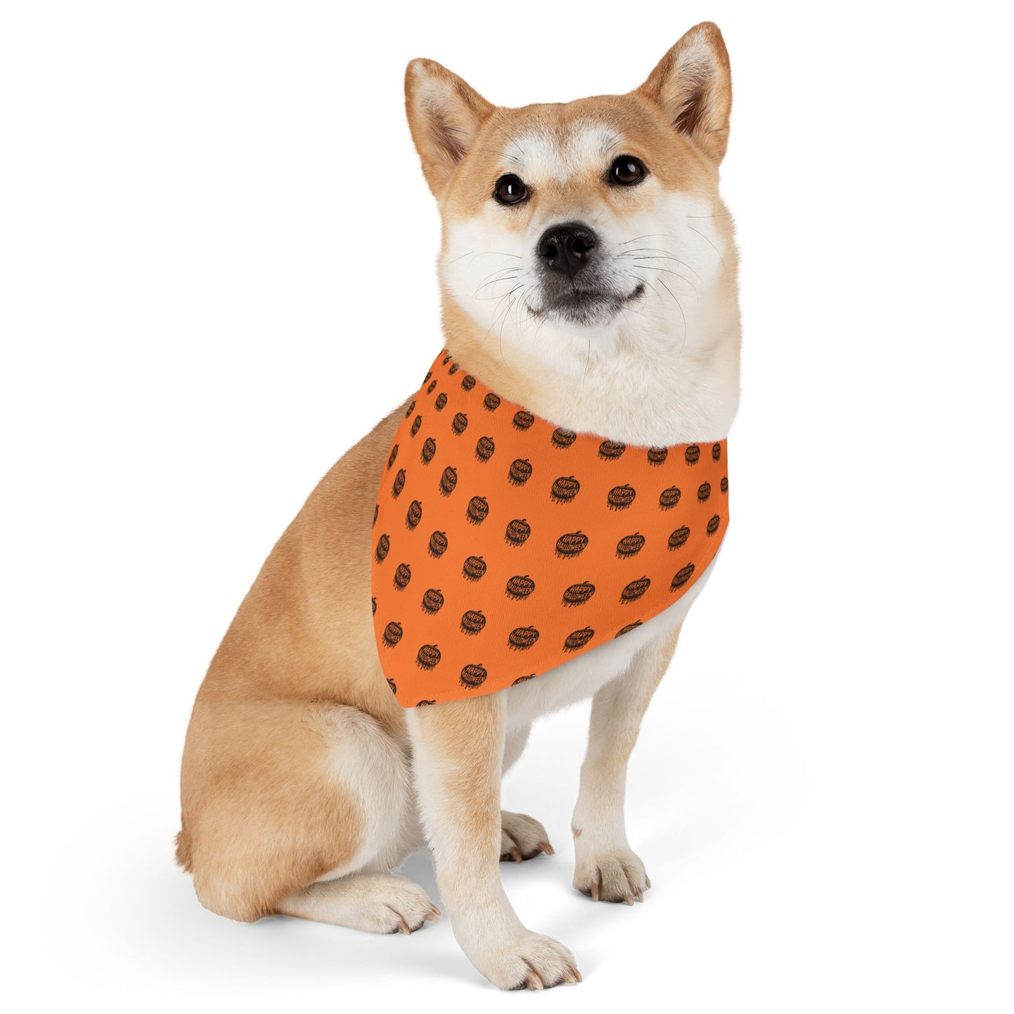 “Pumpkin Drip” Pet Bandana Collar